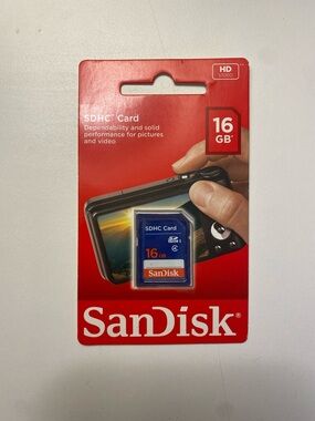 SanDisk 16GB SDHC Card - New in Packaging